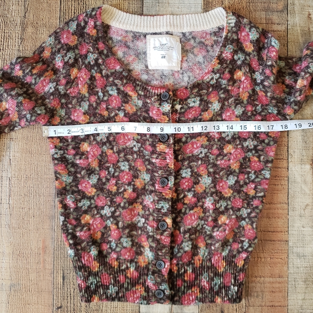 H&M L.O.G.G. | Floral Cardigan | M - Picture 6 of 8